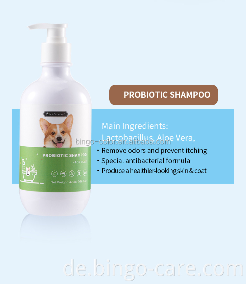 Großhandelspreis Pet Care Flauschiges Shampoo für Hunde Natürliche Formel Private Label